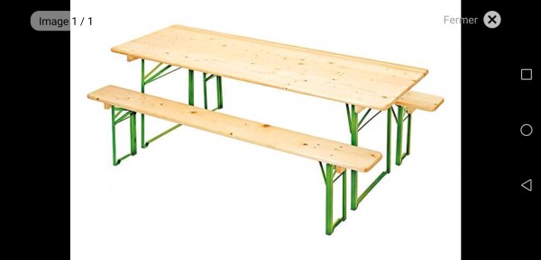 Table pliable