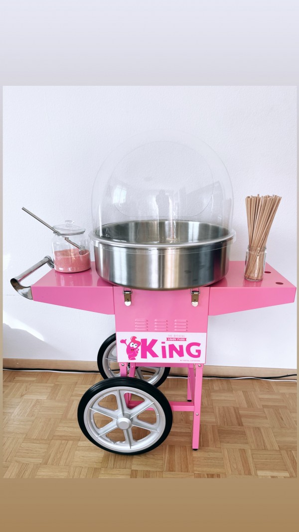 Location machine Barbe à papa (inclus sucre fraise et bâtons)