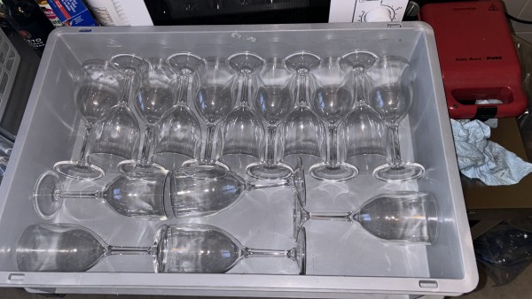 Verre à vin consignés