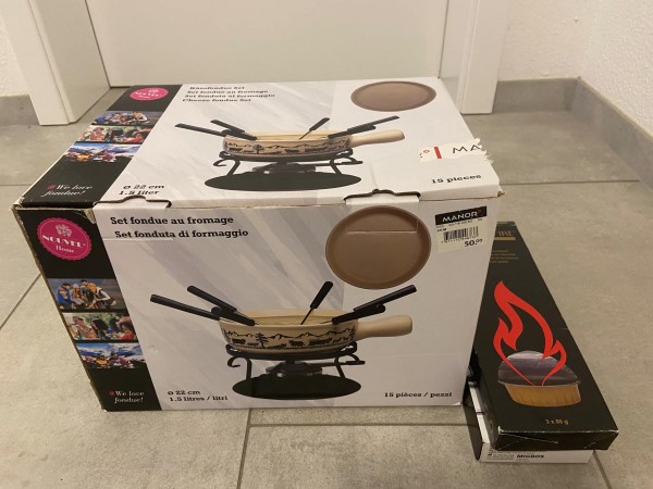 Set fondue au fromage - 15 pièces