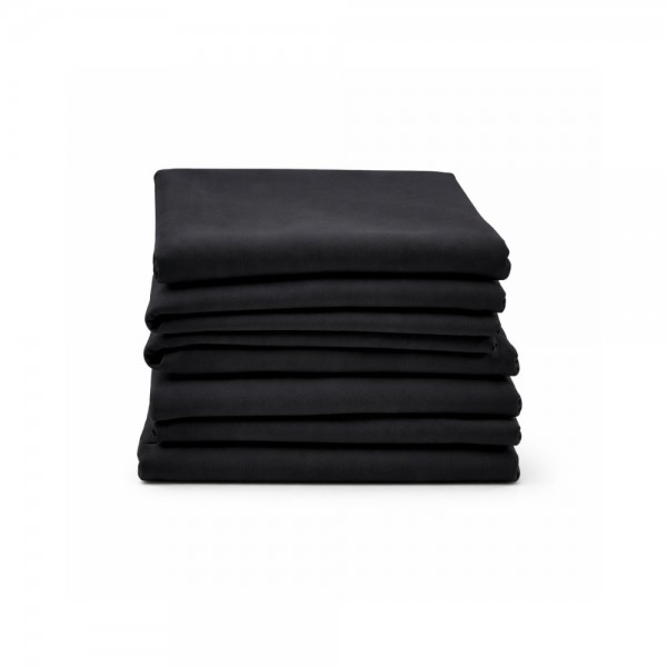 NAPPE EN TISSU NOIR 240 × 240 cm