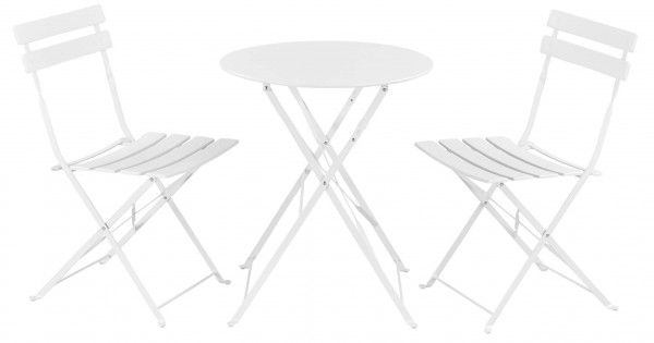 tables bistrot rondes + chaises